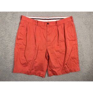 Polo Golf Ralph Lauren Fairway Fit Shorts Men’s 36 100% Cotton Salmon Pleated‎